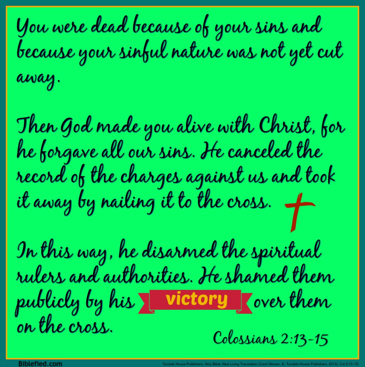Colossians 2:13-15
