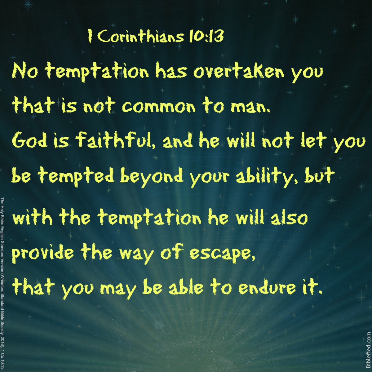 1 Corinthians 10:13